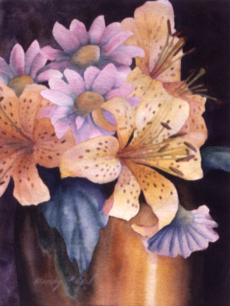 fine art watercolor by wendy martin for sale