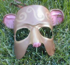 brown bear half mask