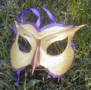 athena's owl half mask