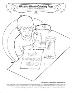 lemonade stand coloring page