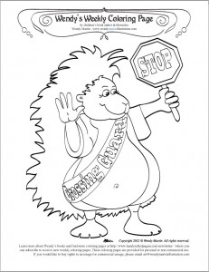 crossing guard coloring page by wendy martin