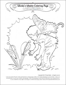 fairy coloring page