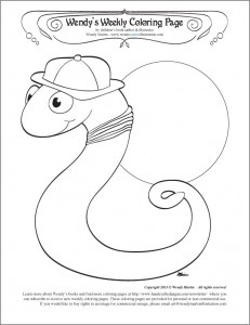 Full Worm Moon coloring page