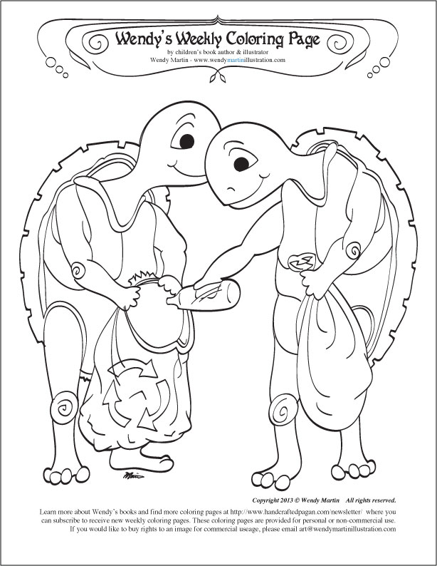 earth day coloring page