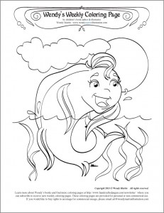 Full Fish Moon coloring page