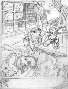 The Next Big Thing A Global Blog Tour sample goat dummy art