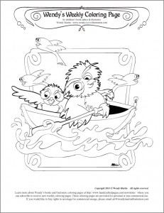 Daddy Owl coloring page