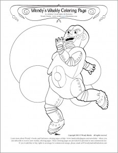 robot coloring pages