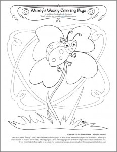 lucky ladybug coloring page