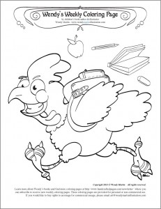 chicken coloring page