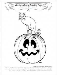 pumpkin day coloring page