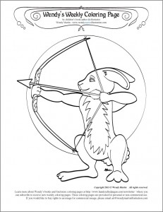 hunter moon coloring page