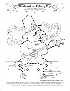 Thanksgiving turkey coloring pages