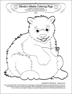 polar bear coloring pages 
