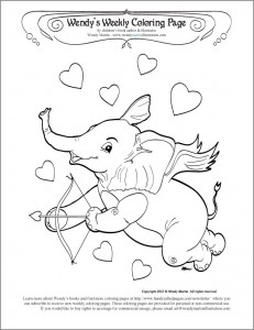 elephantcupidcoloringpage