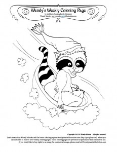 raccoon coloring pages