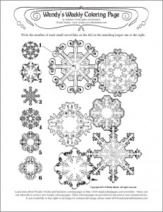 snowflake Free Coloring Pages