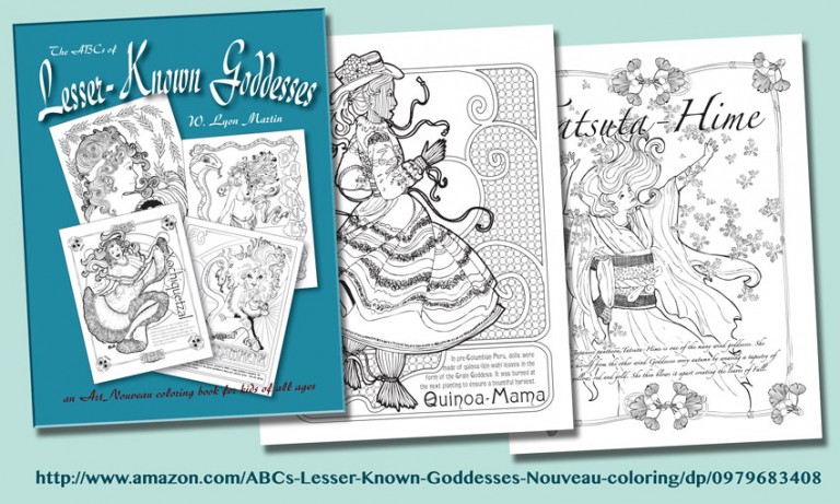 Art Nouveau coloring books