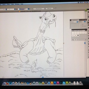 inking Turtle promotional postcard