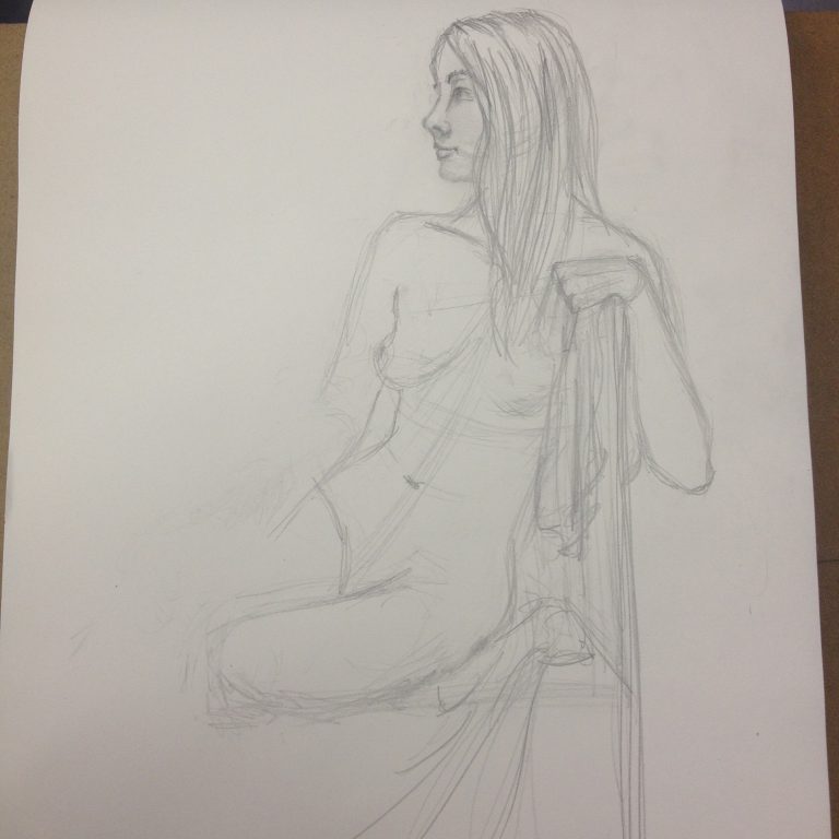 Life sketching long session for July 2016 2016-07-10 14.12.48