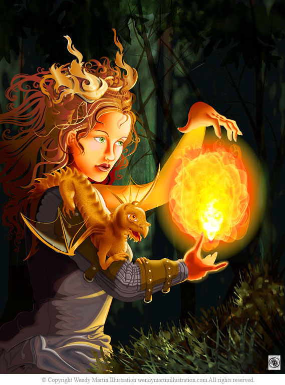 Firebringer fantasy illustration
