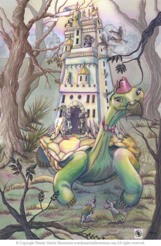 Turtle Tower book illustration